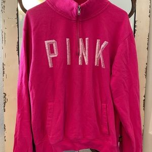 PINK quarter zip sweatshirt. Size Medium. Used.